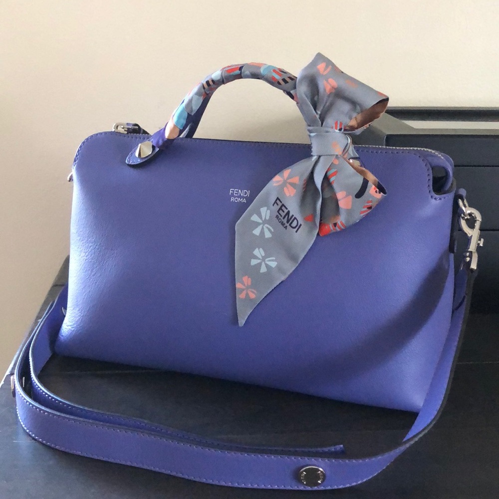Authentic Fendi by the way medium periwinkle purple